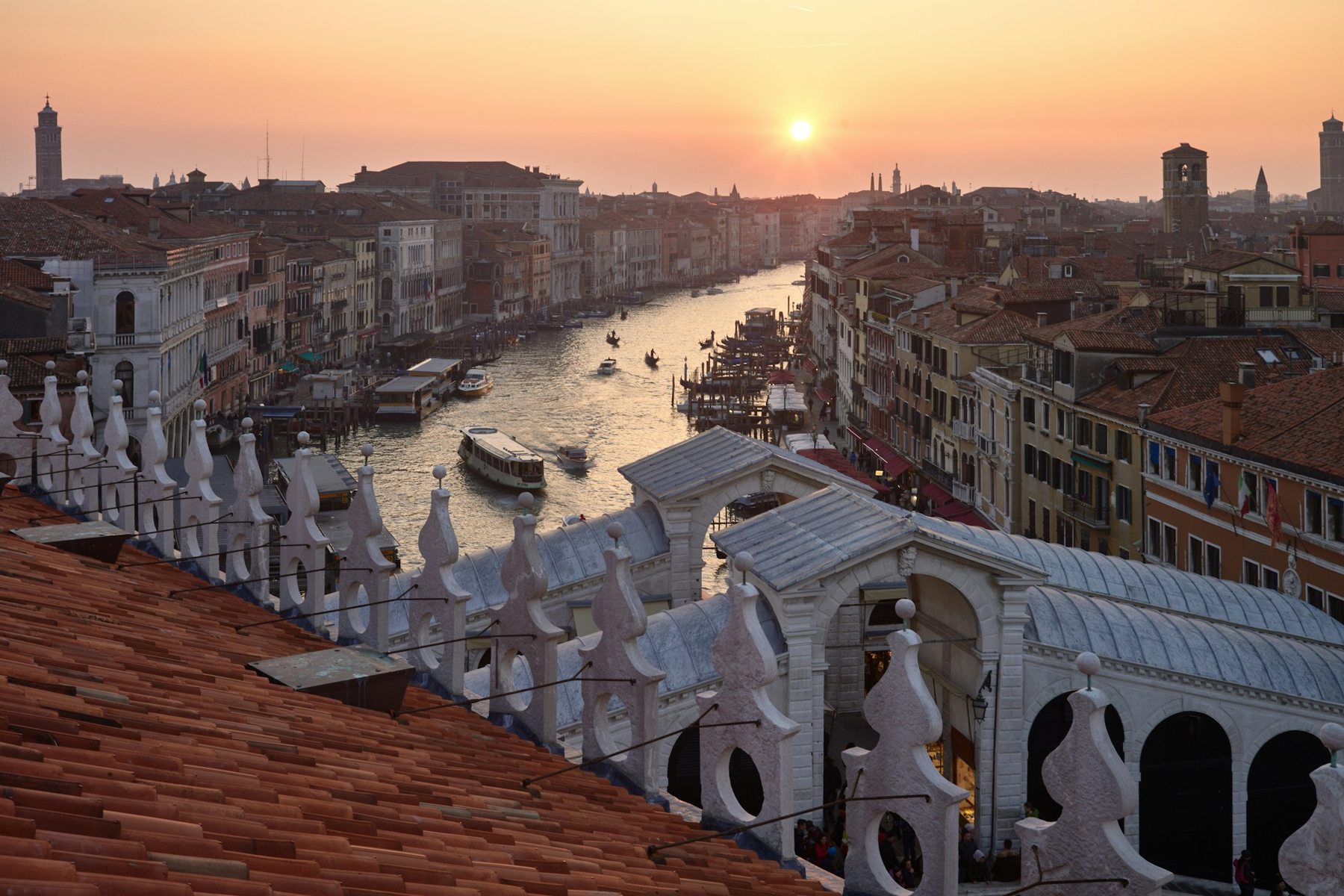 Veneza e as águas do Grande Canal